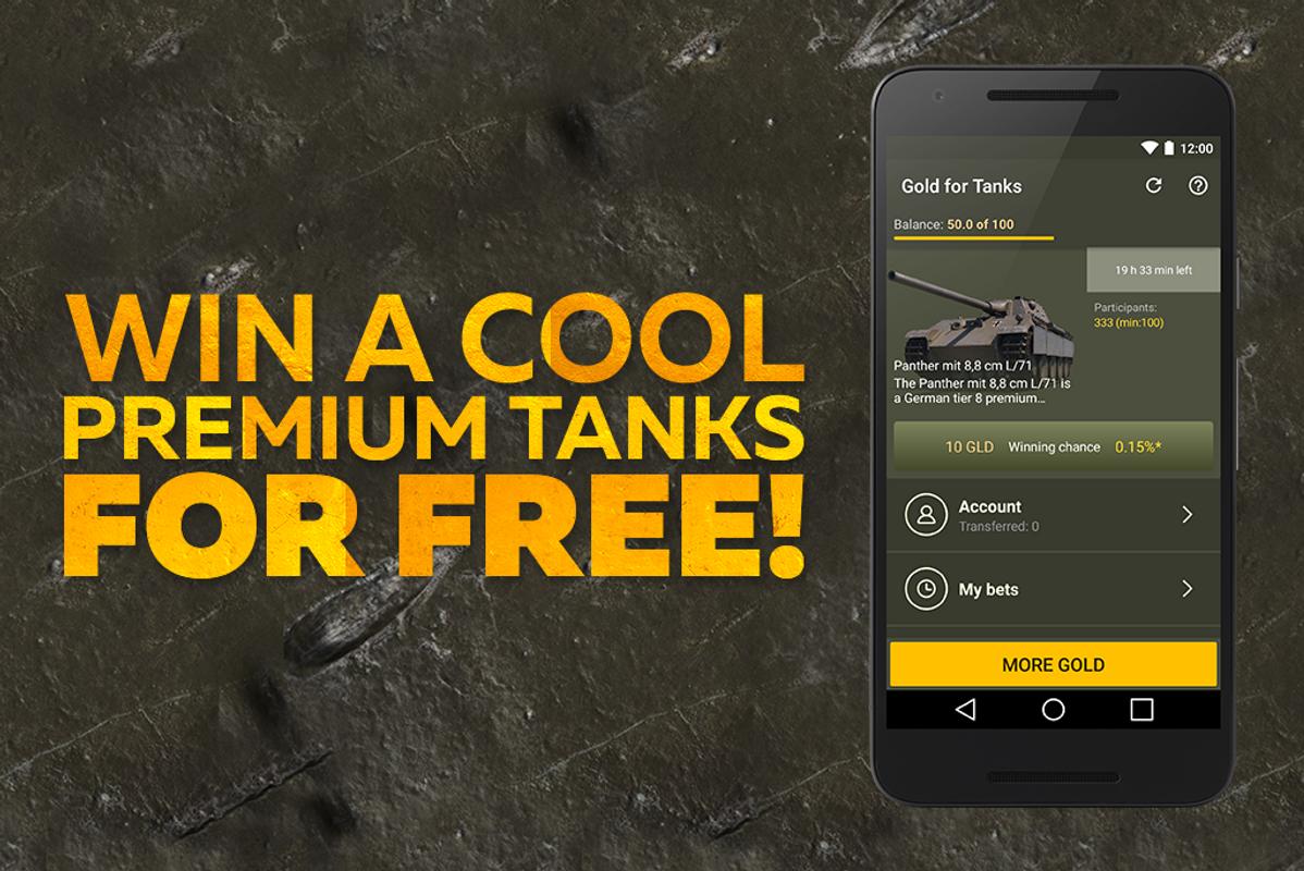 Free Gold For Tanks APK Download - Free Entertainment APP ...