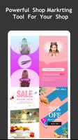 Poster maker design for instagram pinterest seller Cartaz