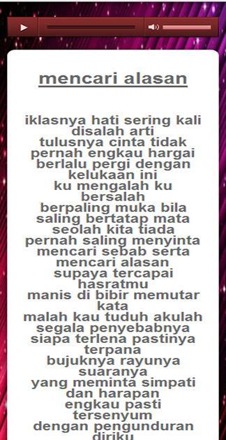 Lirik Musik Mencari Alasan : Lirik Mencari Alasan Dari Exist Lengkap
