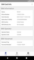 SIM Card Info Affiche