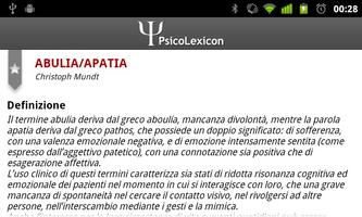 PsicoLexicon screenshot 1