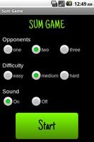 Sum Game اسکرین شاٹ 1