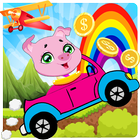 Pepa pige the adventure pig racing 🐖-icoon