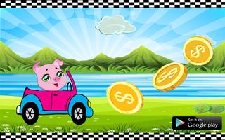 Pepa pige the adventure pig racing 🐖 Ekran Görüntüsü 1