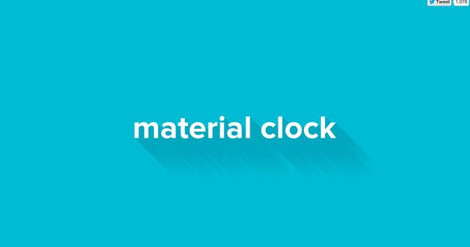 material clock screenshot 1