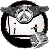 ikon Tema Anti Perang 3D
