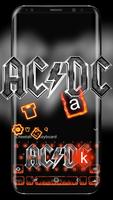 Metal AC DC keyboard-poster