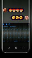Metal Keyboard Blue Font for Xiaomi poster