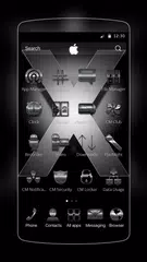 Metal Black X Theme APK download