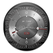 ”Metallic clock widget