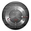Metallic clock widget APK