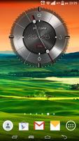 Metallic clock widget تصوير الشاشة 1