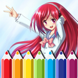 صور تلوين انمي ياباني icon