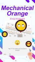 Mechanical Orange Theme&Emoji Keyboard capture d'écran 3