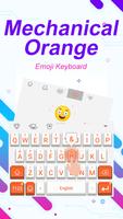 Mechanical Orange Theme&Emoji Keyboard स्क्रीनशॉट 2