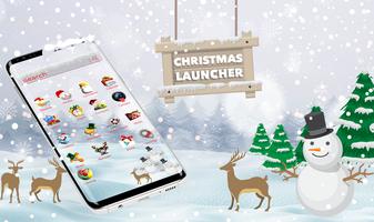 Christmas Tree Launcher : Marry Chrismas 3D Theme Affiche