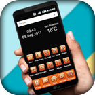 Orange Theme Free : Orange Launcher & Icon Pack icône