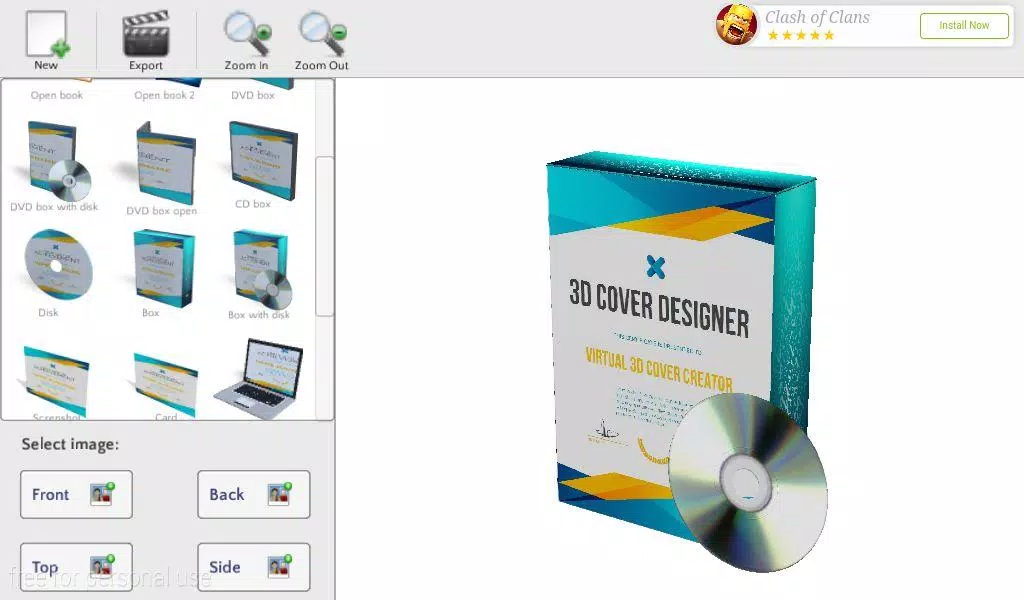 3D Cover Maker - Book, CD, Box APK for Android Download