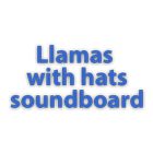 Llamas with hats icono