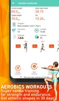 Aerobics workout at home پوسٹر