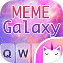 Meme Galaxy Keyboard Thème pour les filles APK