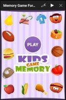 Memory Game For Kids poster