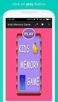 Poster Kids Memory Game