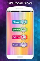 Old Phone Dialer : Vintage Call Dialer Keyboard постер