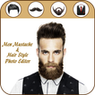 Man Mustache Hair Style : Stylish Man Photo Editor