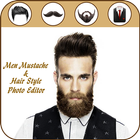 Man Mustache Hair Style : Stylish Man Photo Editor icône