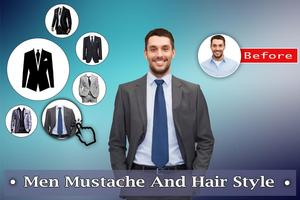Man Mustache Hair Style : Stylish Man Photo Editor captura de pantalla 3