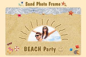 Name Art On Sand With Photo / Draw & Photo On Sand پوسٹر