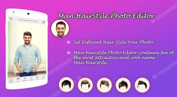 برنامه‌نما Man HairStyle Photo Editor عکس از صفحه