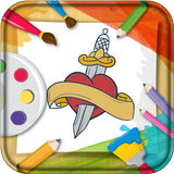 Coloring Book Tattoo icon