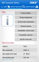 SKF Actuator Select ภาพหน้าจอ 2