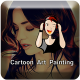 Cartoon Art Painting icône