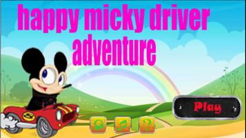 happy micky driver adventure ポスター