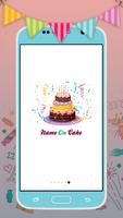 Name On Birthday Cake plakat