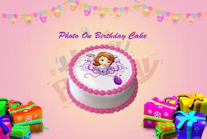 Name Photo On Birthday Cake Affiche