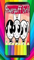 Power-Puf Girls Book Coloring پوسٹر