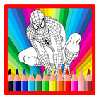 Coloring Book for the amazing spider hero ikona