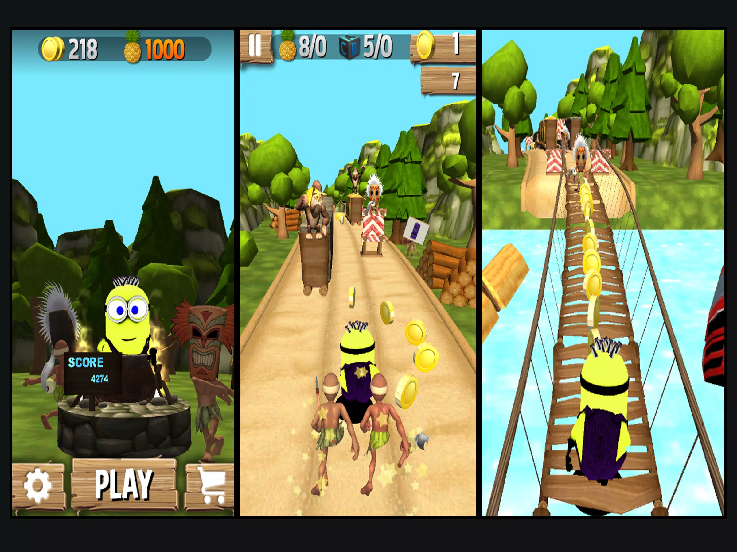 Banana Games : Minion Ninja Run APK for Android Download