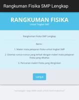 Rangkuman Fisika SMP Lengkap poster