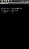 MAC address Screenshot 1