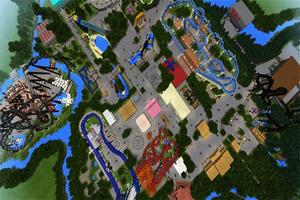 Thorpe Park map for MCPE Cartaz