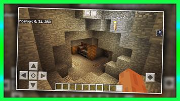 Horror Tunnel Creepy Adventure. Map for MCPE Affiche