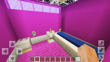 Pink Modern Mansion. Map for MCPE syot layar 3