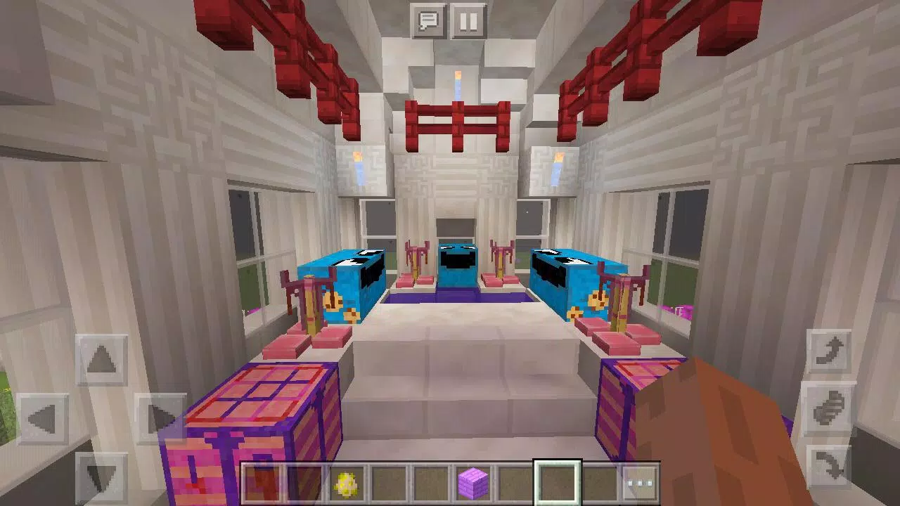 CASA ROSA MODERNA KAWAII MINECRAFT 