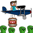 Steve the Bomber - air craft with TNT mine APK