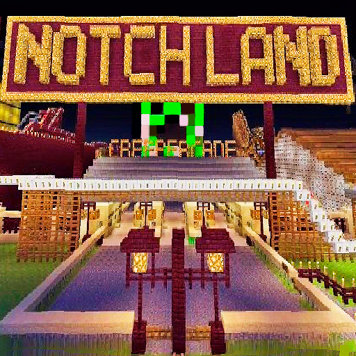Notchland Amusement Park MCPE Map